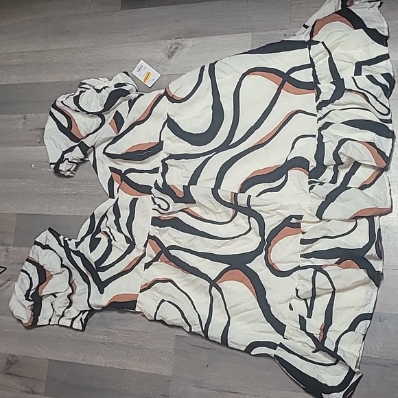 NWT Nine West Babydoll Mini Boho Fall Dress Size 3XL Plus Size - Picture 3 of 8